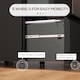image 7 of Vinsetto 2-Drawer Mobile Filing Cabinet, Steel Lockable File Cabinet for Letter, A4 and Legal Size, Pre-Assembled Body, Black