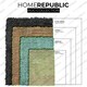 image 4 of Home Republic Montana Fluffy Rug - 120 x 170 Blue | Seafoam
