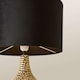 image 5 of ValueLights Bailey Gold Table Lamp Black Velvet Shade and Bulb