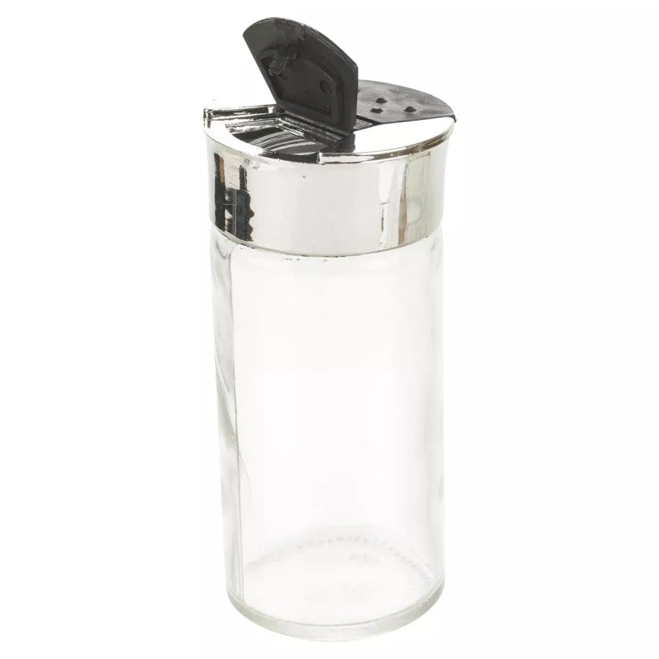 image 1 of 6-Pc Spice Herb Glass Jars with Wooden Wall Rack