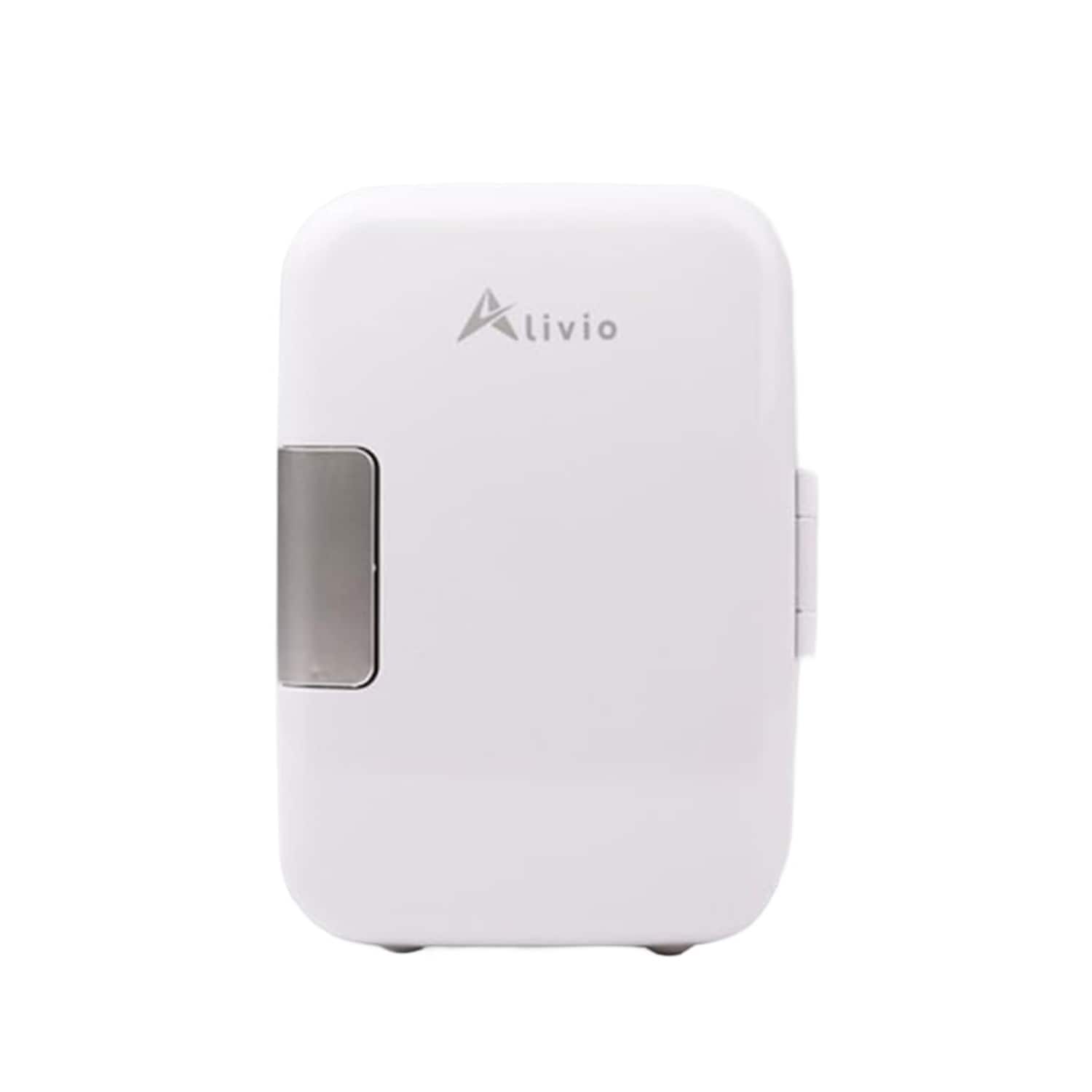 Alivio 4L Portable Mini Fridge, Compact Electric Cooler & Warmer for Home, Office & Travel | White | white | 1