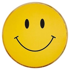 Smiling Face Round Paper Plates 23cm - Pack of 8