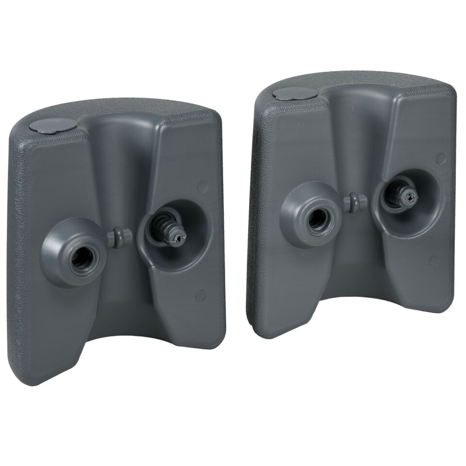 image 1 of Outsunny Gazebo Weights Set of 4 for Pop up Gazebo, 48KG | Grey | Light Grey | Φ24/21.5 x 25.5 H cm