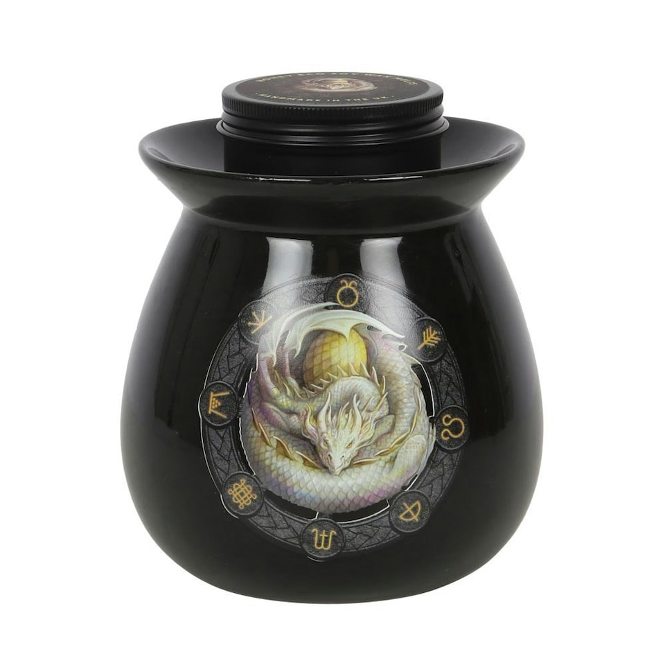 image 1 of Anne Stokes Ostara Wax Melt Burner Set - Black/White/Gold - One Size