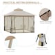 image 5 of Outsunny Gazebo Party Tent Canopy Sun Shade for Patio Garden 3x3(m)