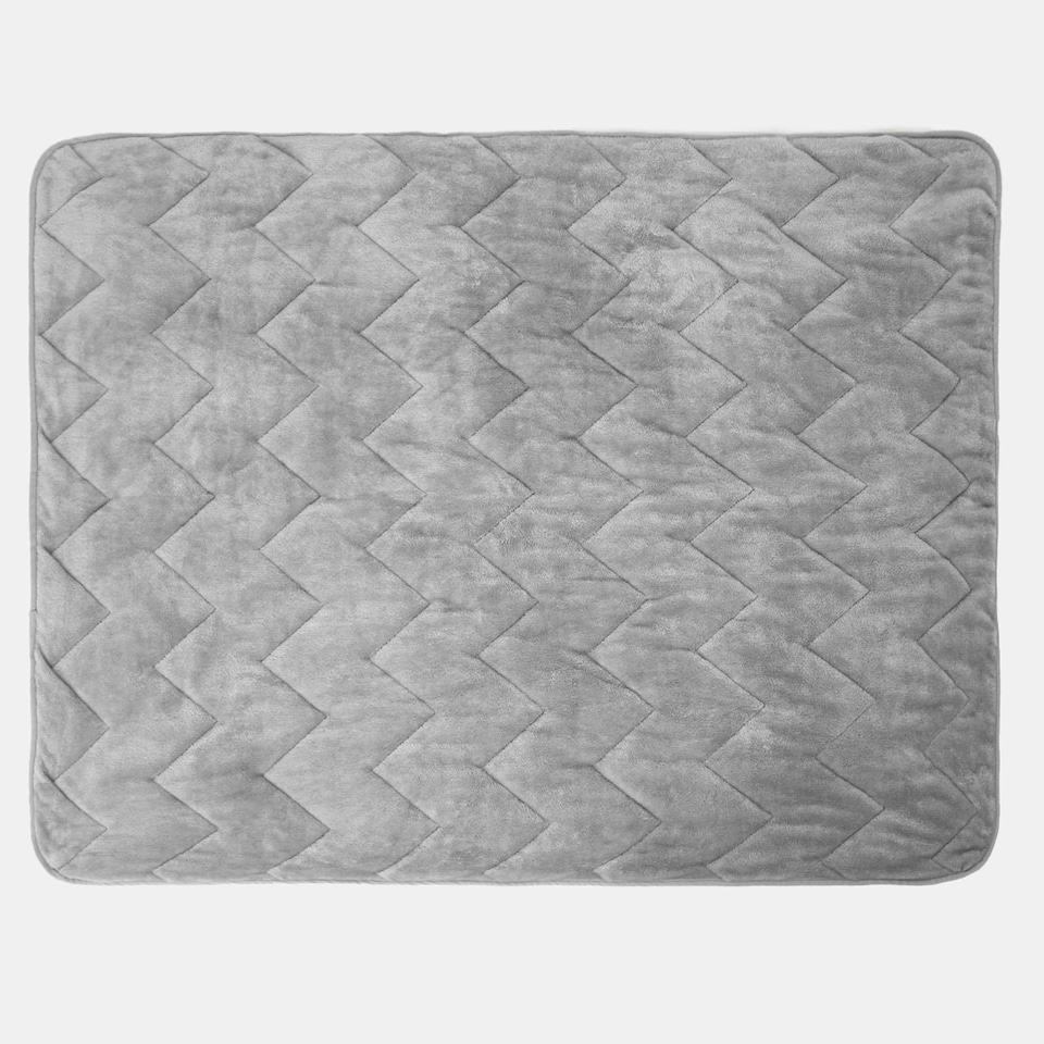 image 1 of OHS Thermal Quilted Pet Dog Blanket Throw, 100x120cm - Grey