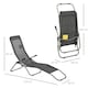 image 5 of Outsunny Set of 2 Outdoor Recliner Lounge Chairs Adjustable Backrest