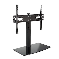Swivel TV Table Stand for Screens up to 70 Inch, VESA 600 x 400, Glass Base