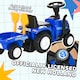 image 8 of HOMCOM Ride On Tractor Toddler Walker Foot To Floor Slider 12-36 Months Blue
