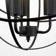 image 1 of ValueLights Industrial Steampunk Style Satin Black 3 Way Atom Design Ceiling Light Fitting | Black