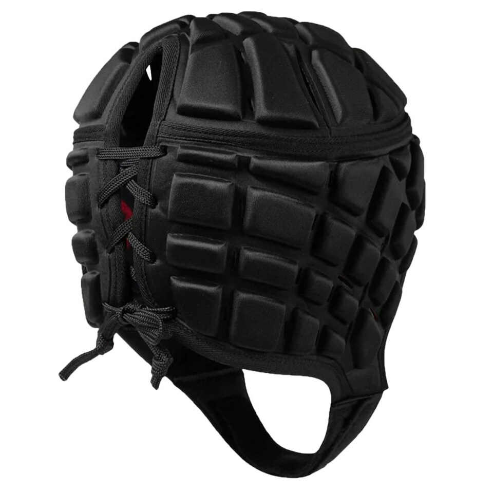 image 1 of Canterbury Childrens/Kids Raze Rugby Headguard - Black/Red - XS