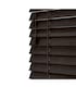 image 1 of 90cm Dark Brown Oak Wooden Venetian Blinds With Strings (130cm drop) | Brown | Brown