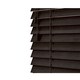 image 1 of 90cm Dark Brown Oak Wooden Venetian Blinds With Strings (130cm drop) Brown | Brown