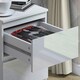 image 8 of FWStyle Stora 2 Drawer Bedside Cabinet - White Gloss Front