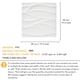 image 3 of NOVECRAFTO Wavy Wave 3D Wall Panels – 6 Sheets Covering 1.5m² | 16.15ft² Interior Cladding Set | Wavy Design Tiles – Each Panel 50x50cm