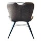 image 3 of Mala Dining Fabric Chair with Metal Legs (Set of 2) - Brown/Black - Assembly Required Brown