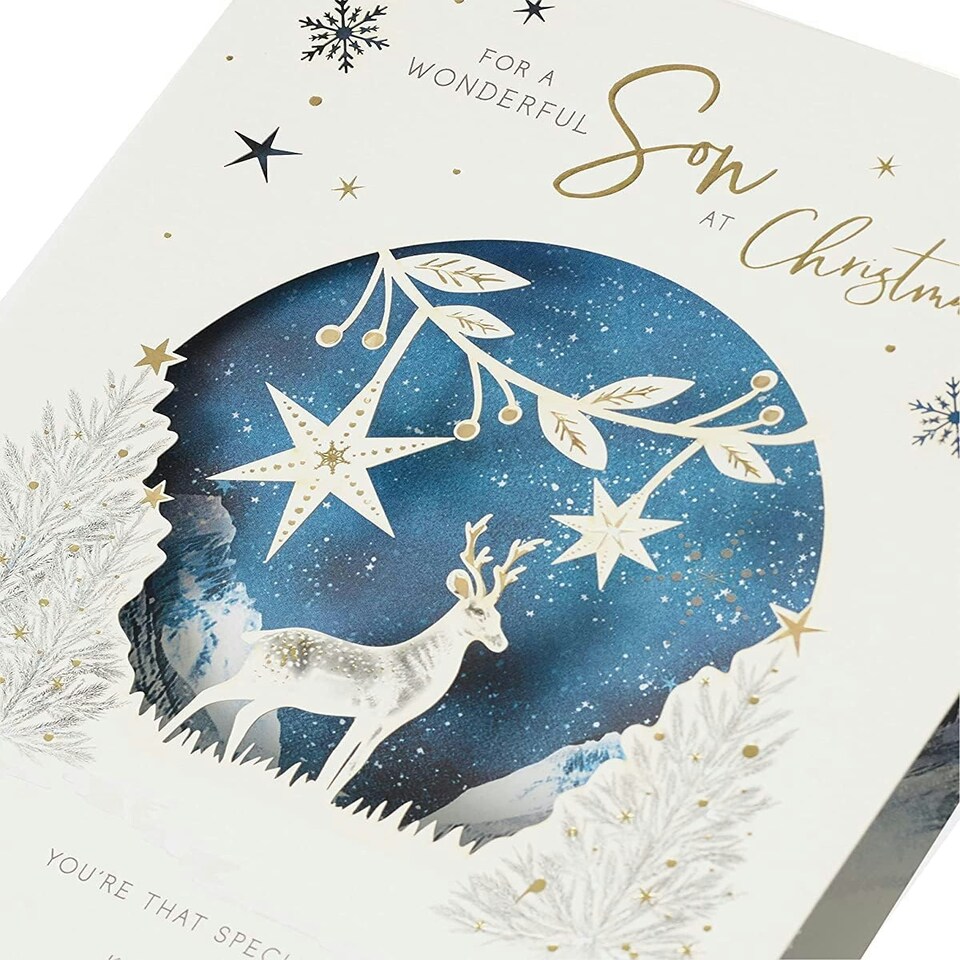 image 1 of Snowy Scene Design Son Christmas Card