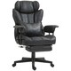 image 1 of HOMCOM Office Chair, Ergonomic Desk Chair with Foot Rest, Black Black