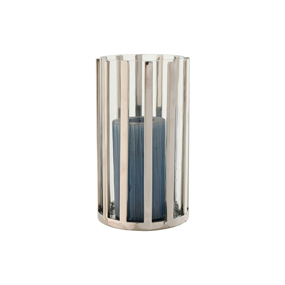 image 1 of Candleholder Home ESPRIT Silver Crystal Steel 12 x 12 x 20 cm N/A
