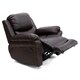 image 3 of Madison Electric Bonded Leather Automatic Recliner Home Lounge Chair (Brown)