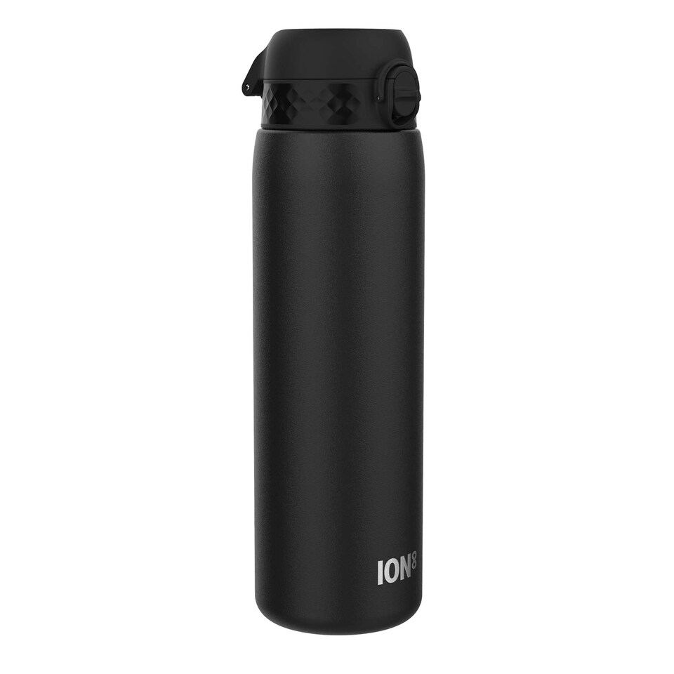 image 1 of Leak Proof 1 Litre Water Bottle, Stainless Steel, 1200ml (40oz) | Black | Black | One Size