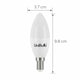 image 3 of UniBulb LED Candle E14 Small Edison Screw (SES) 470lm 4.2W (Replaces 40W) 6500K (Daylight) Light Bulb - Pack of 1 | White | Daylight | 1