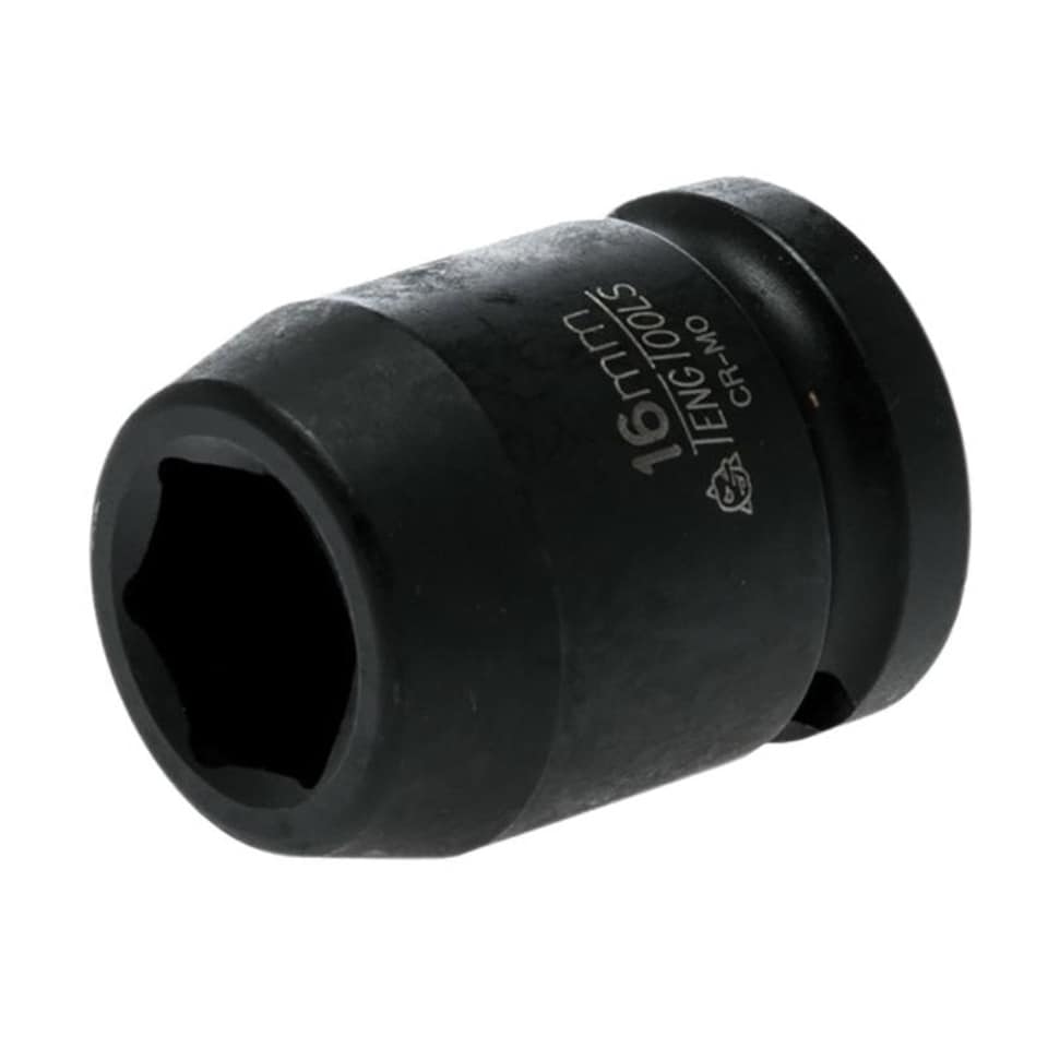 Teng Hexagon 6-point Impact Socket - Multi Colour - 16mm