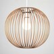 image 2 of ValueLights Faraday Copper Ceiling Pendant Shade and B22 GLS LED 6W Warm White 3000K Bulb