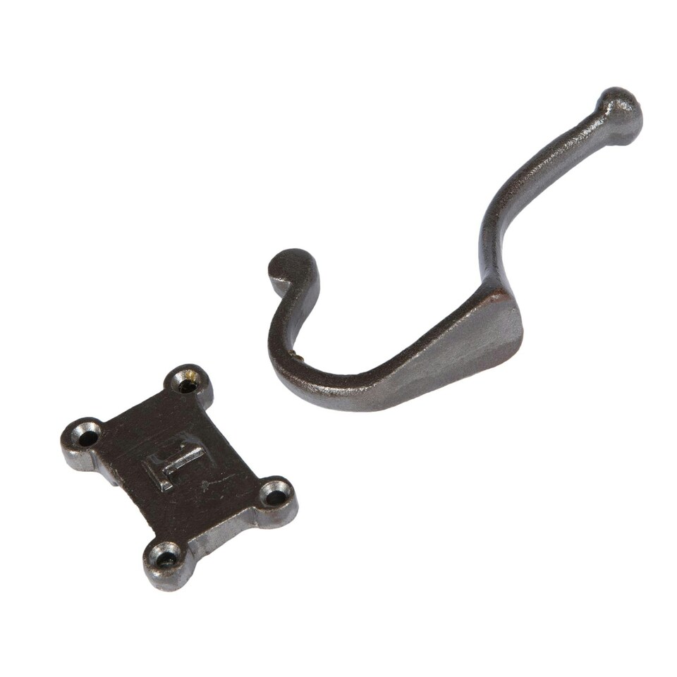 image 1 of Hammer & Tongs Number 1 Double Wall Hook - W50mm x H115mm - Raw