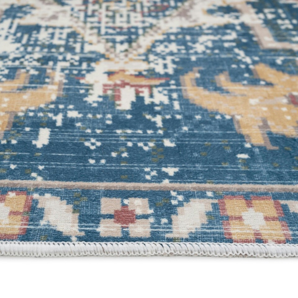 image 1 of KUKOON Washable & Non Slip Distressed Vintage Area Rug 80cm x 150cm