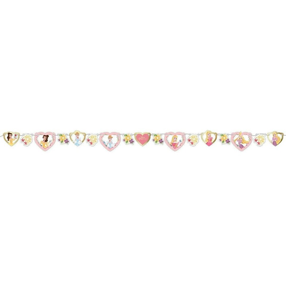 Disney Princess Hearts Garland - Multicoloured - One Size