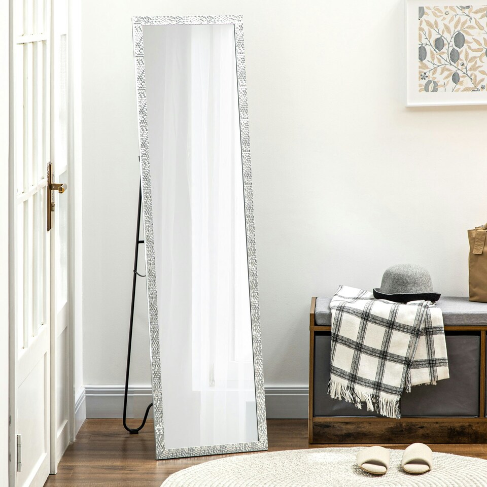 image 1 of HOMCOM Full Length Mirror Free Standing Mirror Dressing Mirror for Dorm Home