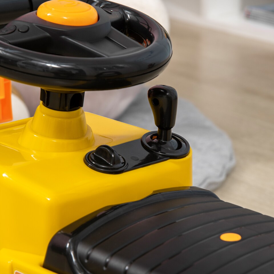 image 1 of HOMCOM Kids Ride-On Forklift Truck w/ Fork Tray, Under Seat Storage, Backrest