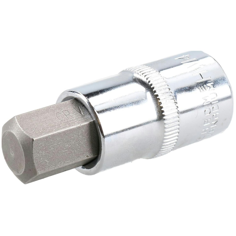 image 1 of 14mm Hex Bit Metric Allen Socket Male 1/2" Drive 55mm Length Strengthened Tip