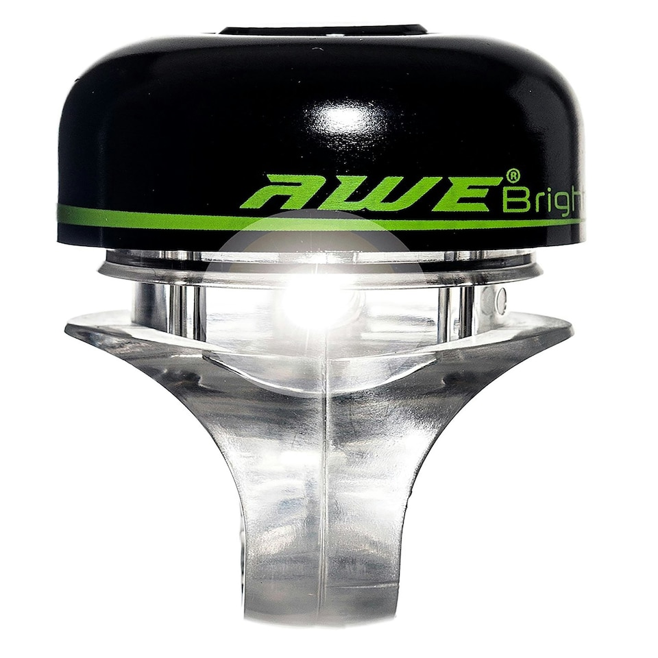 image 1 of AWE AWEBright LED Light Black Bike Bell