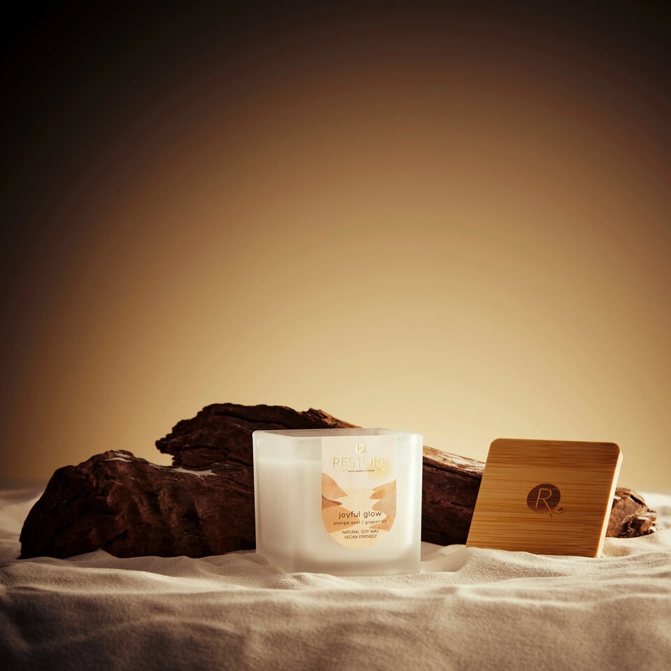 image 1 of Restore Small Soy Wax Candle - Joyful Glow