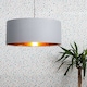 image 2 of ValueLights Reni Warm Grey And Gold Ceiling Pendant Shade | Grey