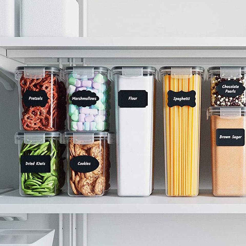 image 1 of Living and Home 8Pcs Food Storage Containers Box with Lids | Clear