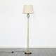 image 1 of ValueLights Traditional Style Antique Brass Barley Twist Floor Lamp With Beige Light Shade