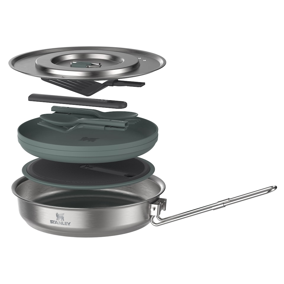 image 1 of Wildfare Core Fry Pan Cookset for Camping | Grey | Silver | One Size | 1
