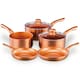 image 1 of Cermalon 5 Piece Copper Non Stick and All Hob Compatible Cookware Pan Set