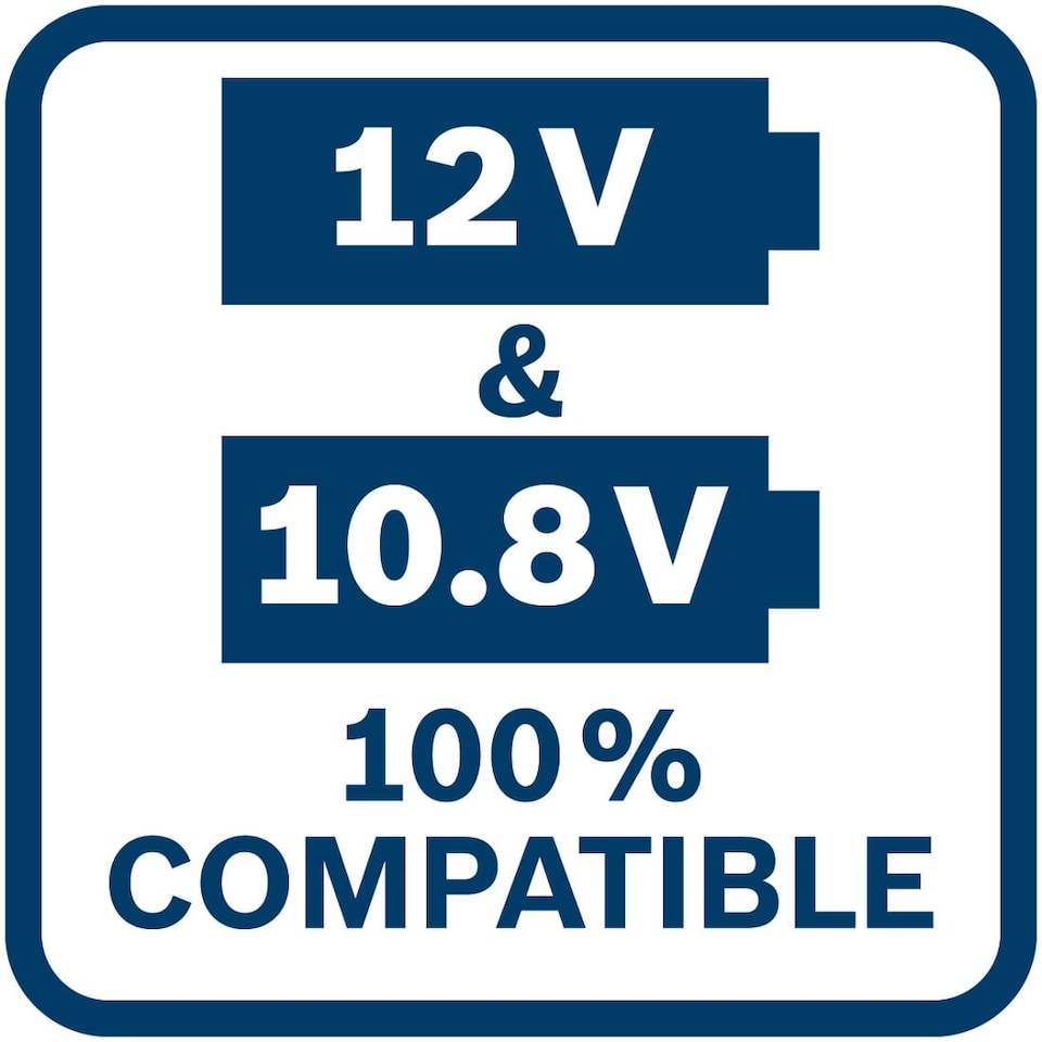 image 1 of Bosch Professional 10.8v (GBA 12v) 6.0Ah Li-Ion Battery 1600A00X7H