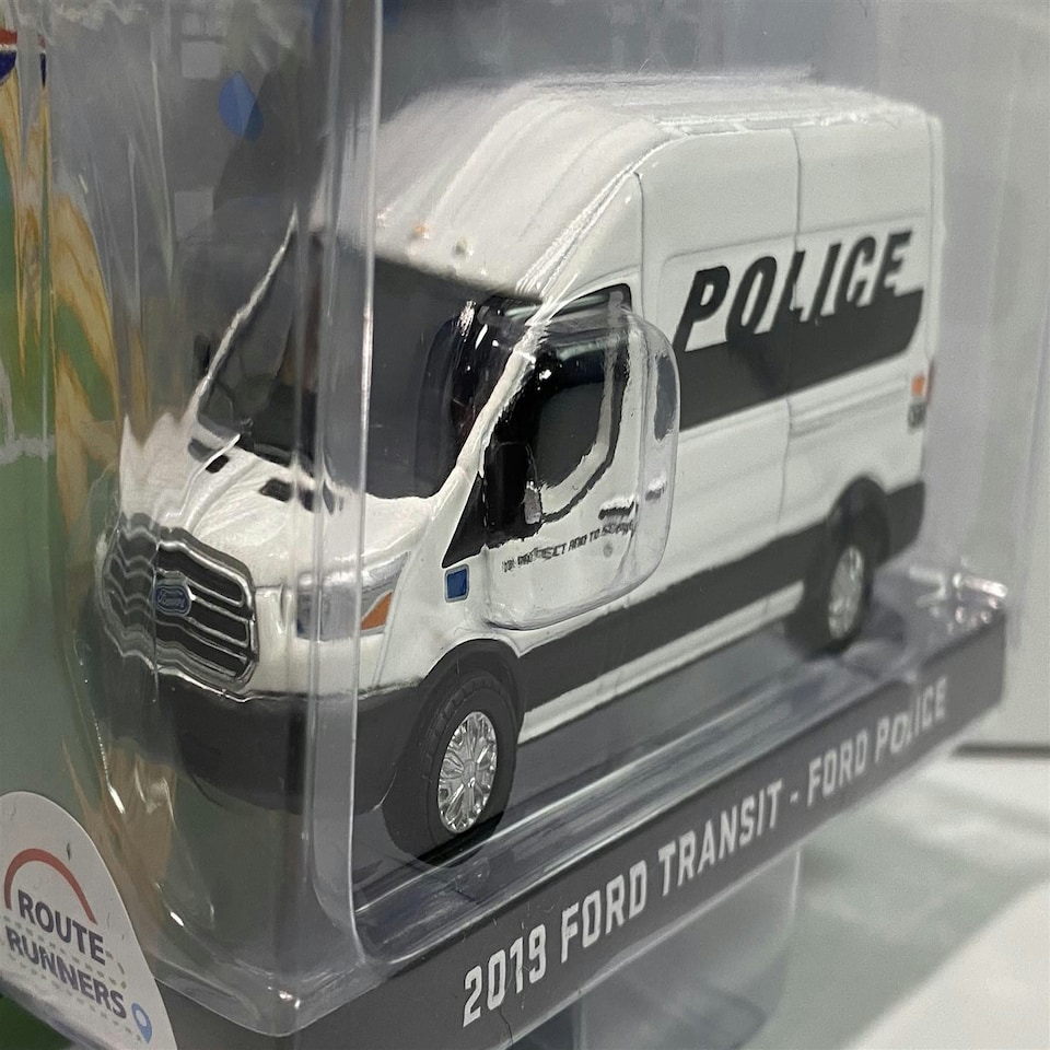 image 1 of 2019 Ford Transit Police 1:64 Route Runners Greenlight 53010