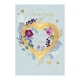 image 1 of Words 'n' Wishes Our Anniversary Card - Happy Anniversary Card for Husband or Wife with Floral 'All My Love' Heart Wreath Design and an Embossed Foil Finish