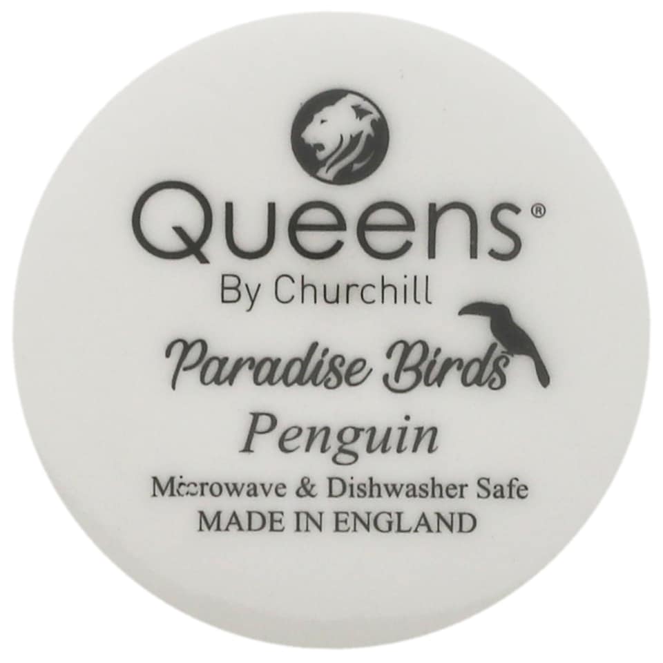 image 1 of Queens Paradise Birds Penguin Fine China 400ml Oak Mug