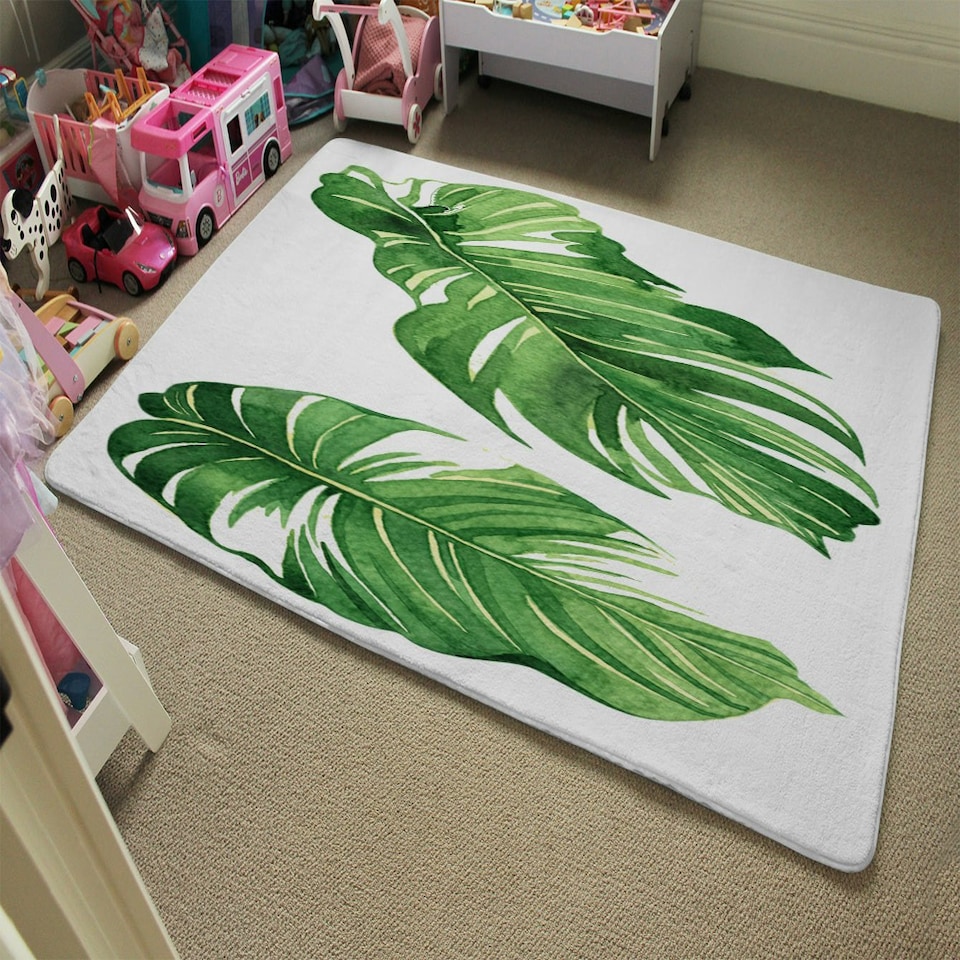 image 1 of Twin Botanical Leaves (Rug) Multi | Medium: 80x150cm
