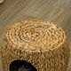image 8 of PawHut Rattan Cat House Stool for Rest w/ Soft Cushion 44 x 43 x 41cm