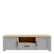 image 2 of Bohol 2 Door 1 Drawer TV Unit  in Riviera Oak/Grey Oak