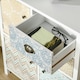 image 8 of HOMCOM 5 Drawer Table Multi-purpose Storage Chest Sideboard Retro Style Entryway