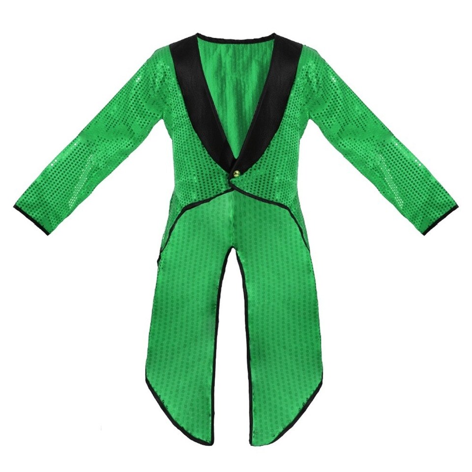 image 1 of Green Sequin Tailcoat Green | S